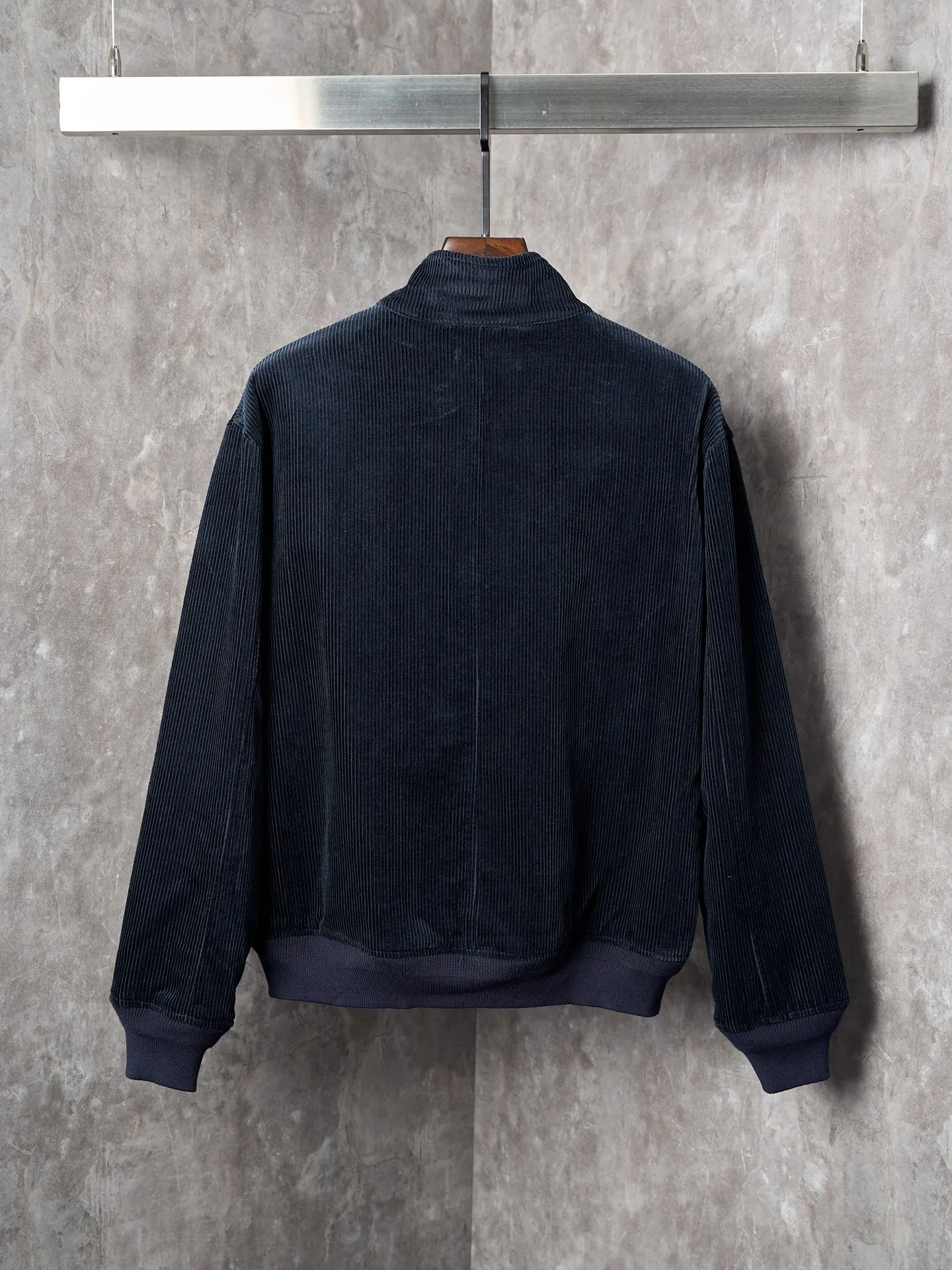 P550 Actual auction】Ralph Lauren/Ralph Lauren dark blue wide embroidered corduroy jacket [ready in stock] S M L XL